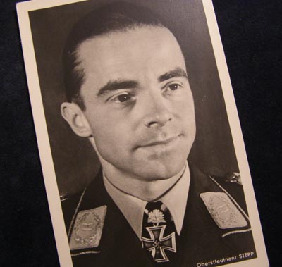 Luftwaffe Oberstleutnant Stepp Postcard.