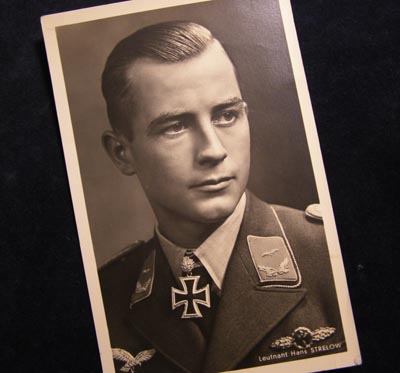 Luftwaffe Leutnant Strelow Postcard.