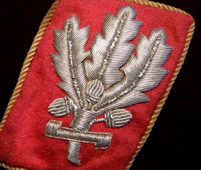 Woflsangle Collar Patch Insingia | 1944 | SA Brigadefuhrer Staff 
