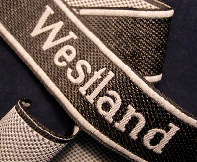 Westland OR/NCO BeVo Woven Cuff Title.
