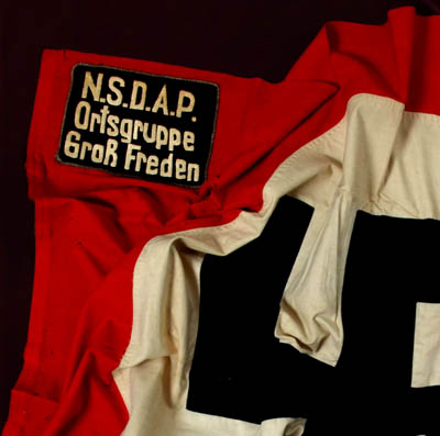 NSDAP Early 'Kampfzeit' (1923-25) Flag | Ortsguppe Gross Freden | Museum Interest | Provenance.