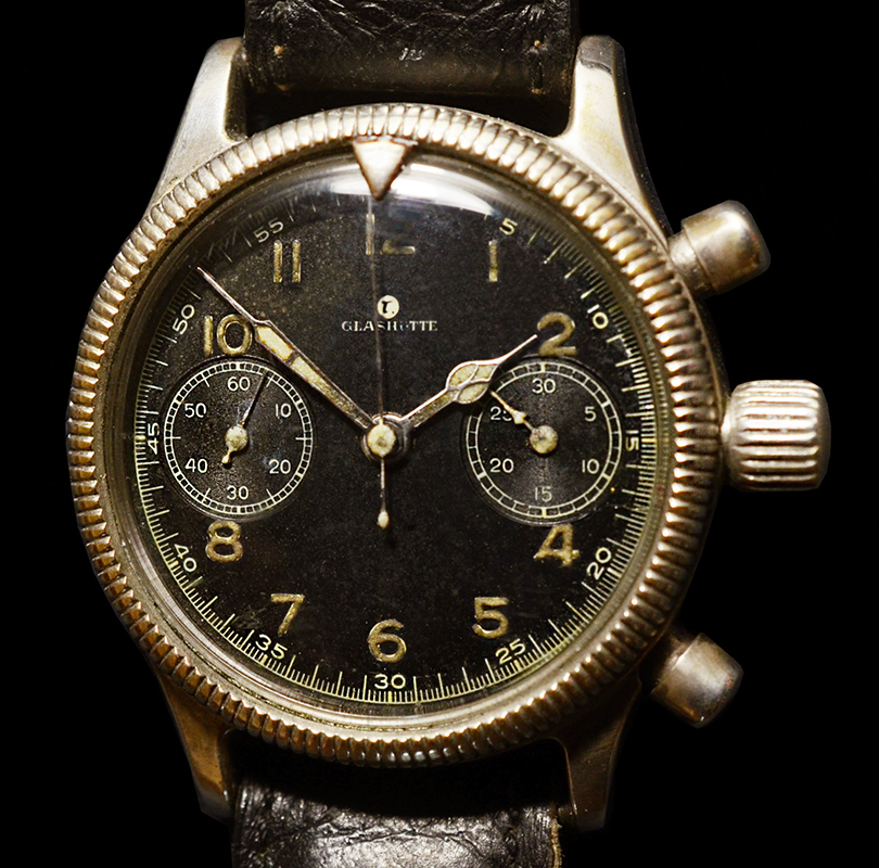 Luftwaffe Tutima Glashutte Chronograph Watch | 201 Series | Gilt Movement | Museum Quality
