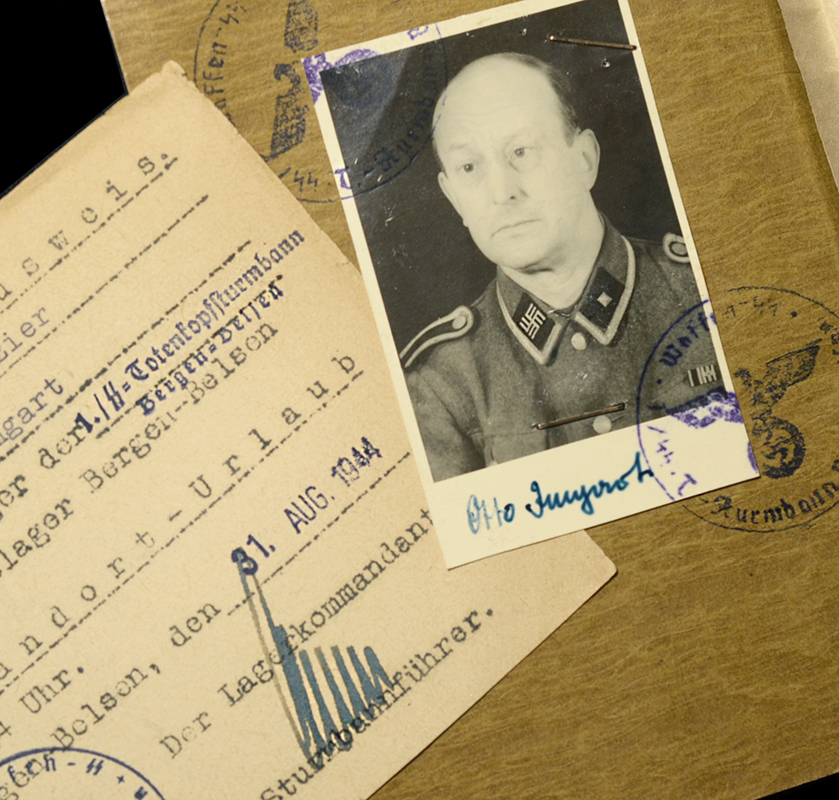 SS Bergen-Belsen Camp Commandant Signature | KZ Unteroffizier Soldbuch | Double Swastika Photograph