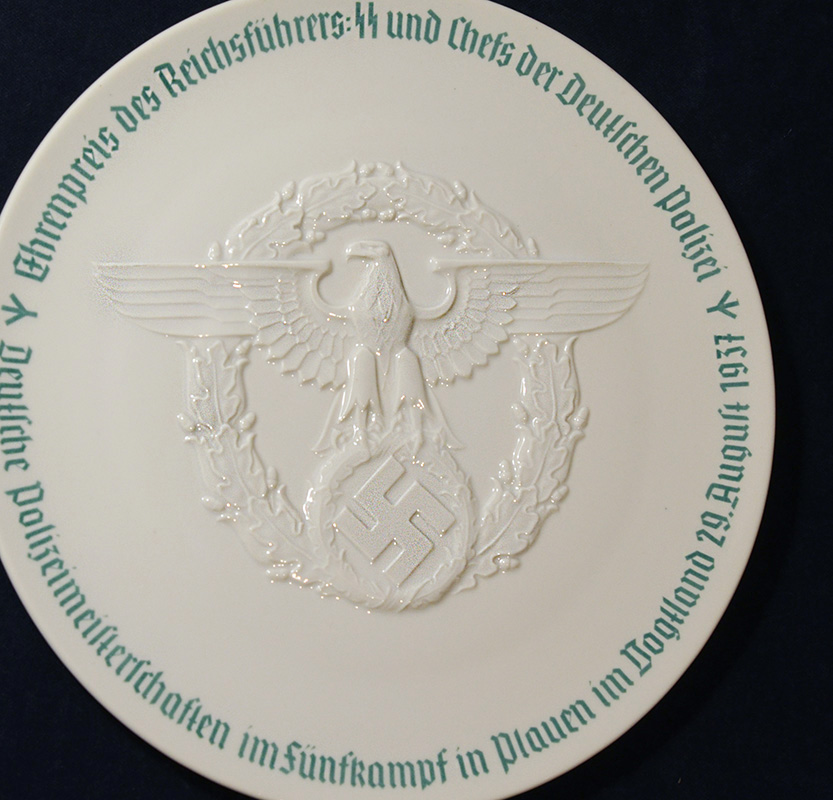 Allach Porcelain Plate | Polizei Sports Presentation Plate 1937