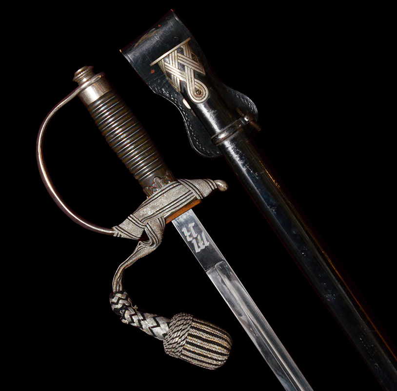 SS Officer Candidate Sword | Initialled Blade | Wittmann Book Provenance