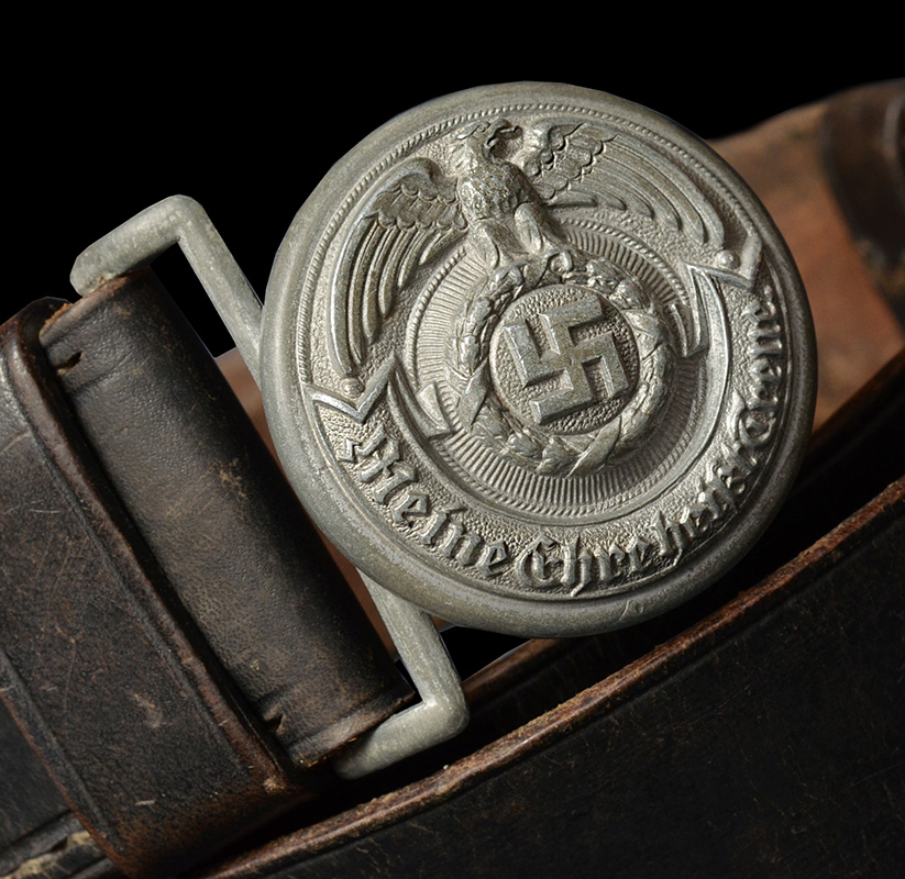 SS Officers Combat Service Belt & Buckle | 1943 Dated.