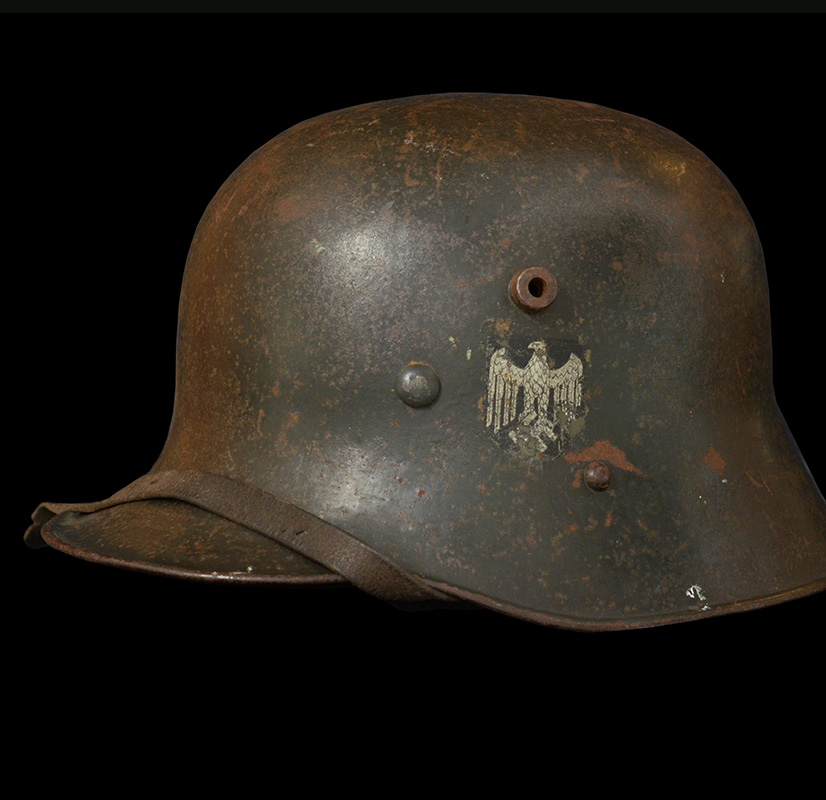 Heer Transitional Pattern Single Decal Steel Helmet | Provenance back To 1945 | Discounted