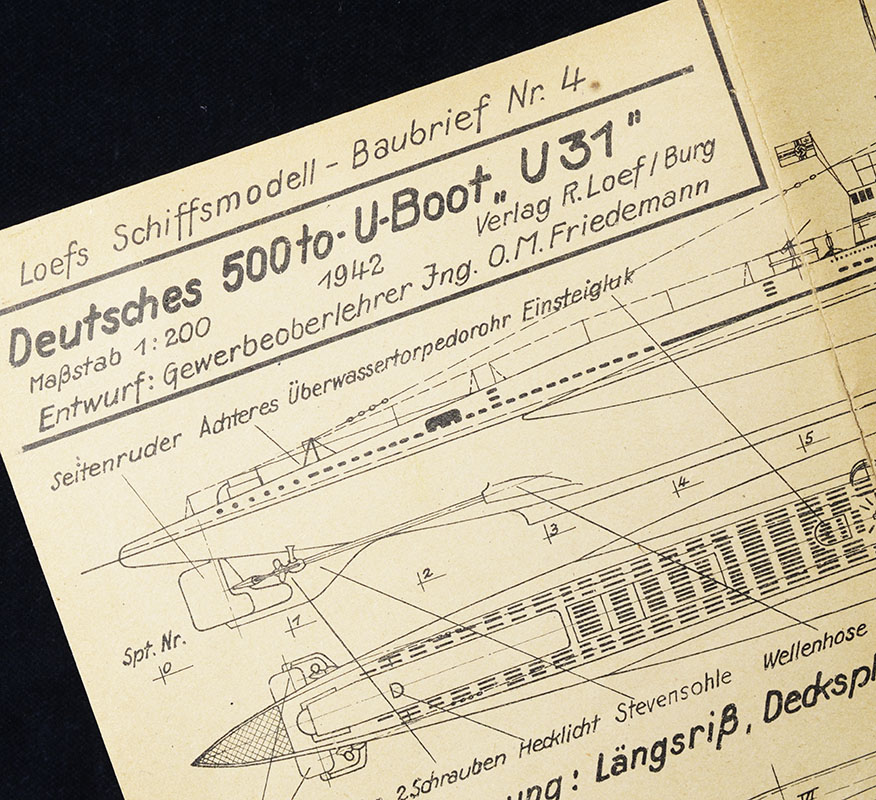 U-Boat U-31 Drawings | 1942