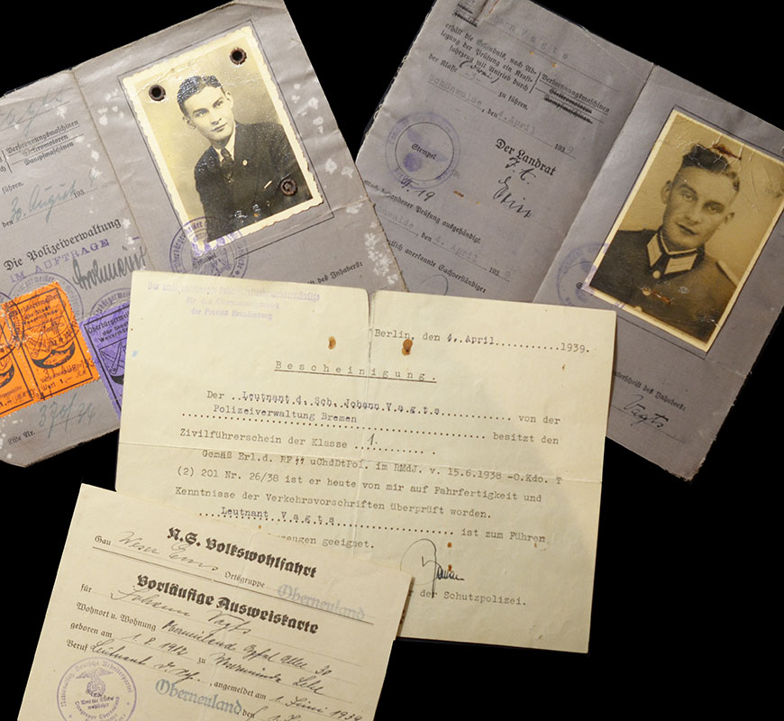 Schutzpolizei Document Group To Leutnant