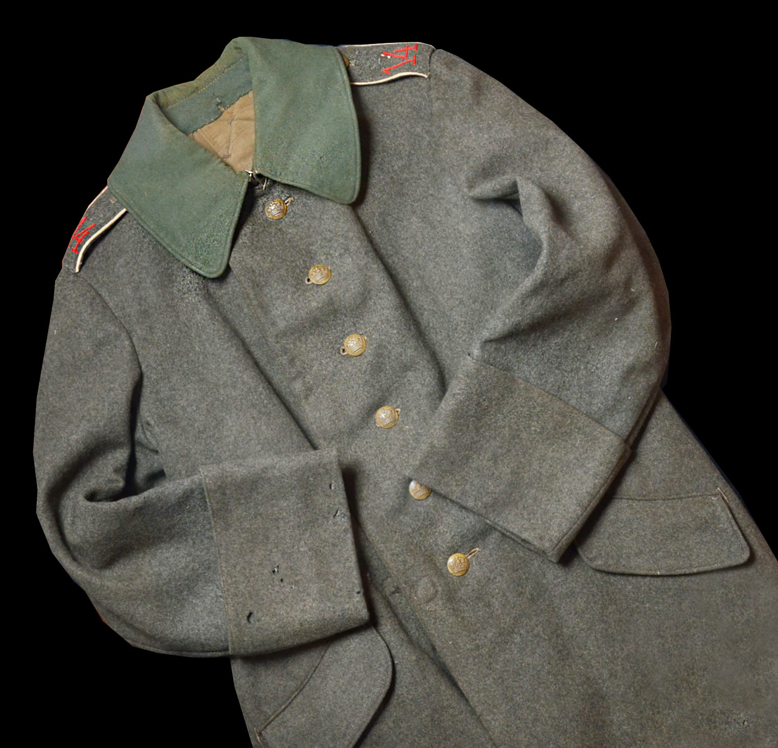 Imperial German Infantryman Field-Grey Overcoat | 14th Inf.Regt.