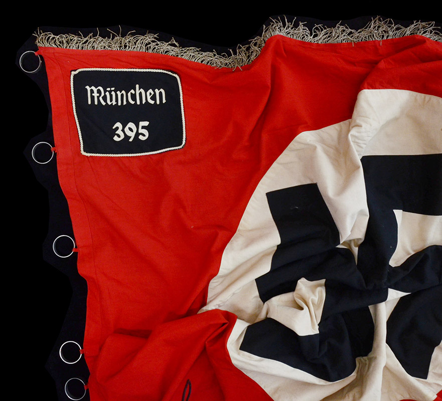 NSDAP Flag | Ortsguppe Munich | Cell 395 | Static Swastika