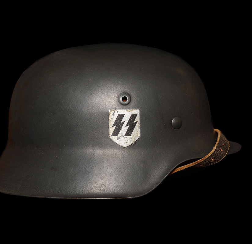 Waffen-SS Steel Helmet | M42 | Single Decal | Possible Later Applied Decal