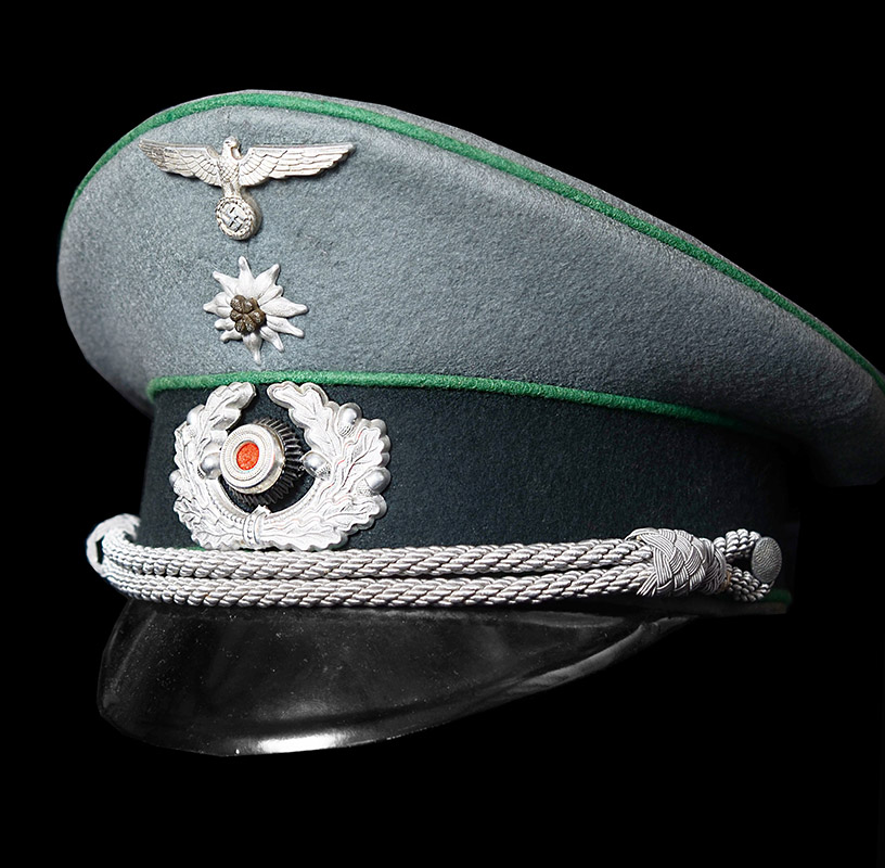Heer Gebirgsjager Officer Visor Cap | GAB Meister Klasse Maker