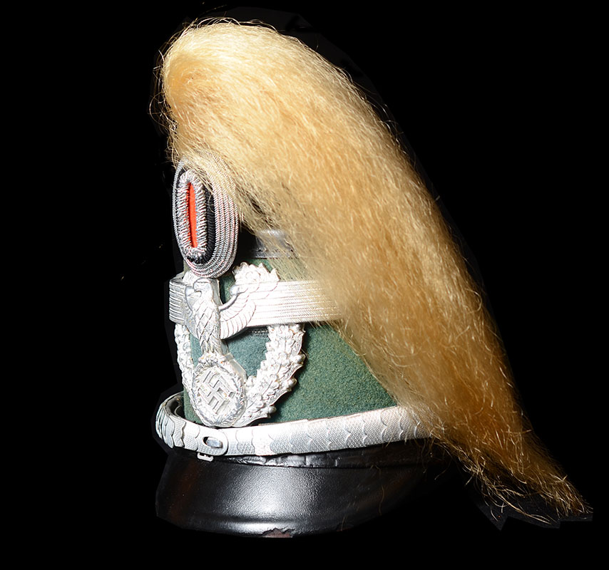 Polizei Officers Shako | Erel | Full White Dress Plume